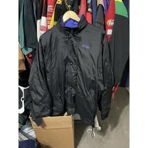 Size M- Vintage 90’s Brooks Black 100% Nylon Zip Up Lined Gore-tex Jacket